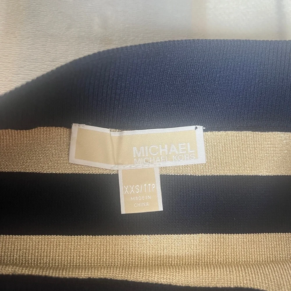 Michael Kors Metallic Striped Skirt & Cardigan Bundle - Picture 9 of 12